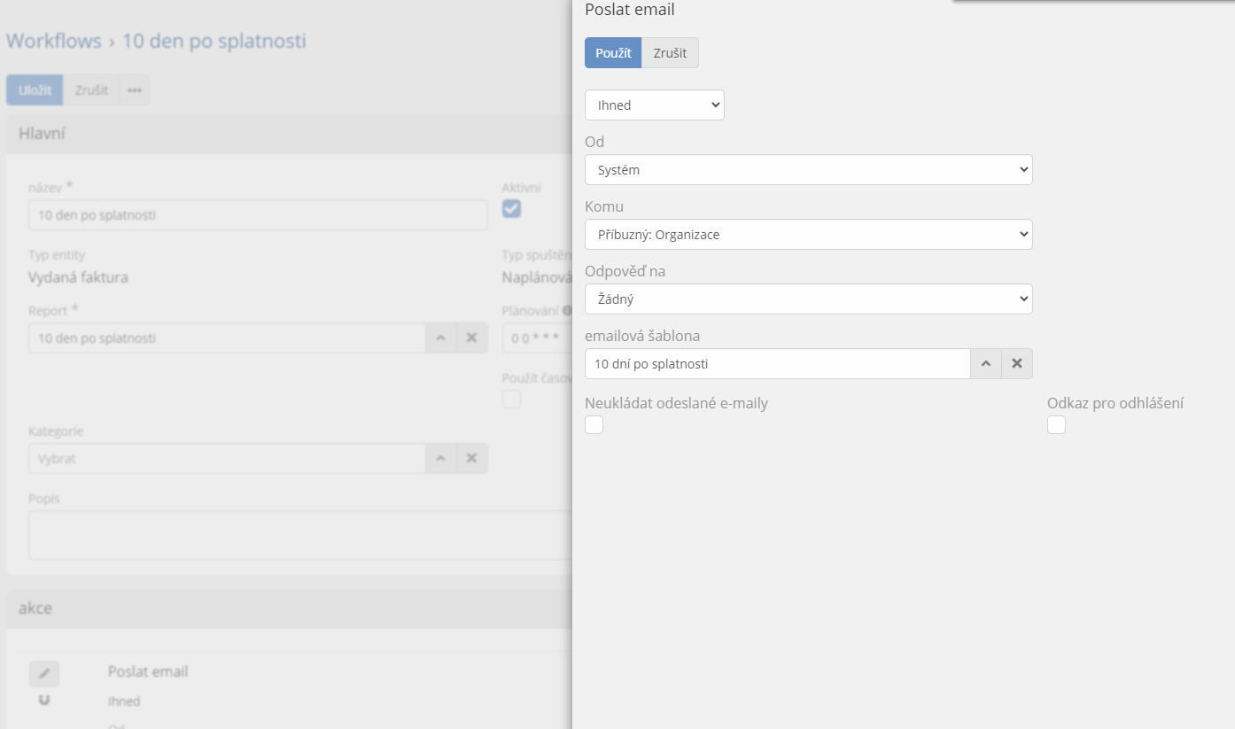 Workflow automatizácia e-mailov